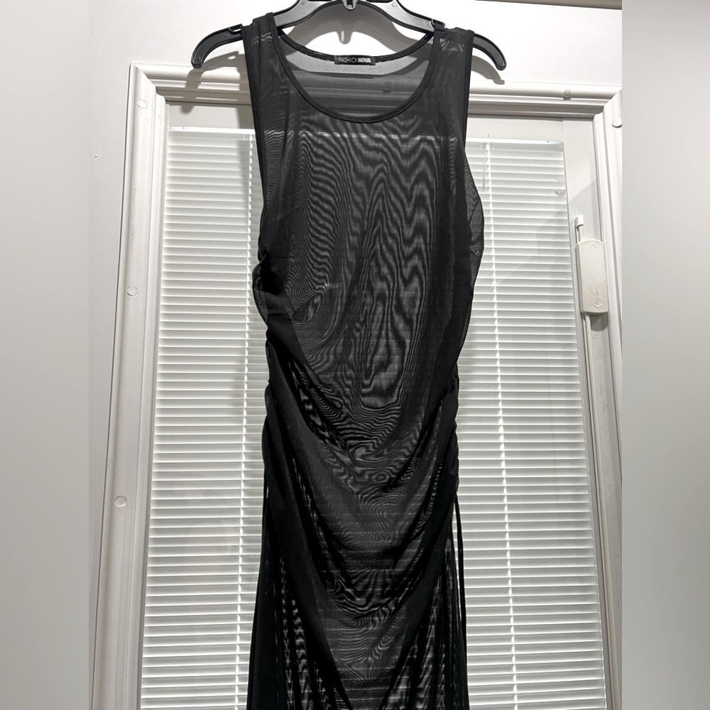 Black bathing suit cover up